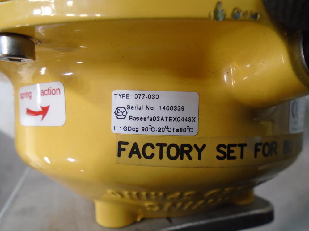 KF Contromatics 1" CF8M Ball Valve w/ Kinetrol Actuator Type 077-030